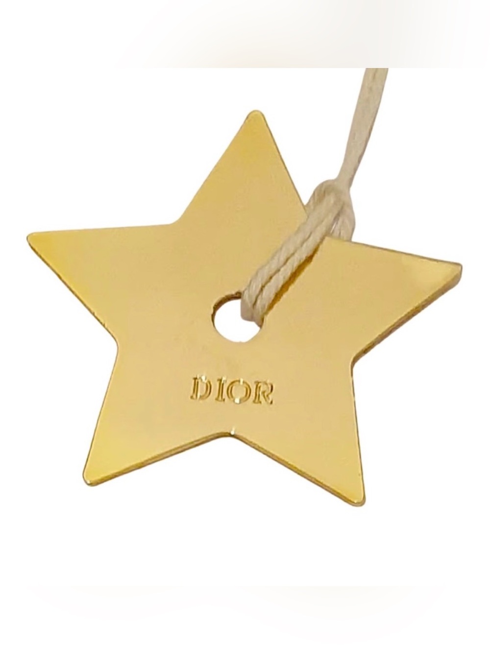 Dior Gold Star Ornament